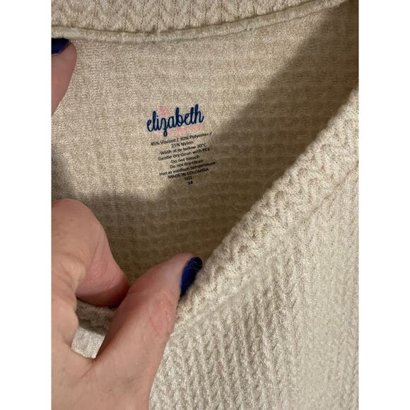 Be Elizabeth Tan Herringbone Dropwaist Dress NWT size 14 - Picture 2 of 5